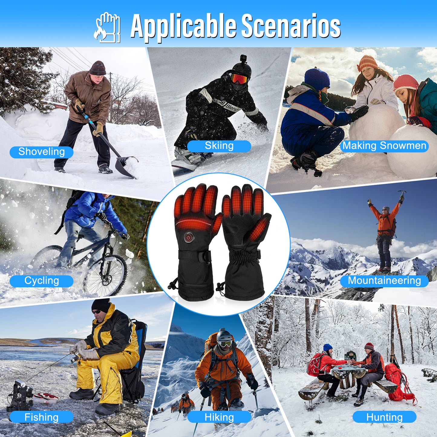 MRAWARM Rechargeable Heated Gloves