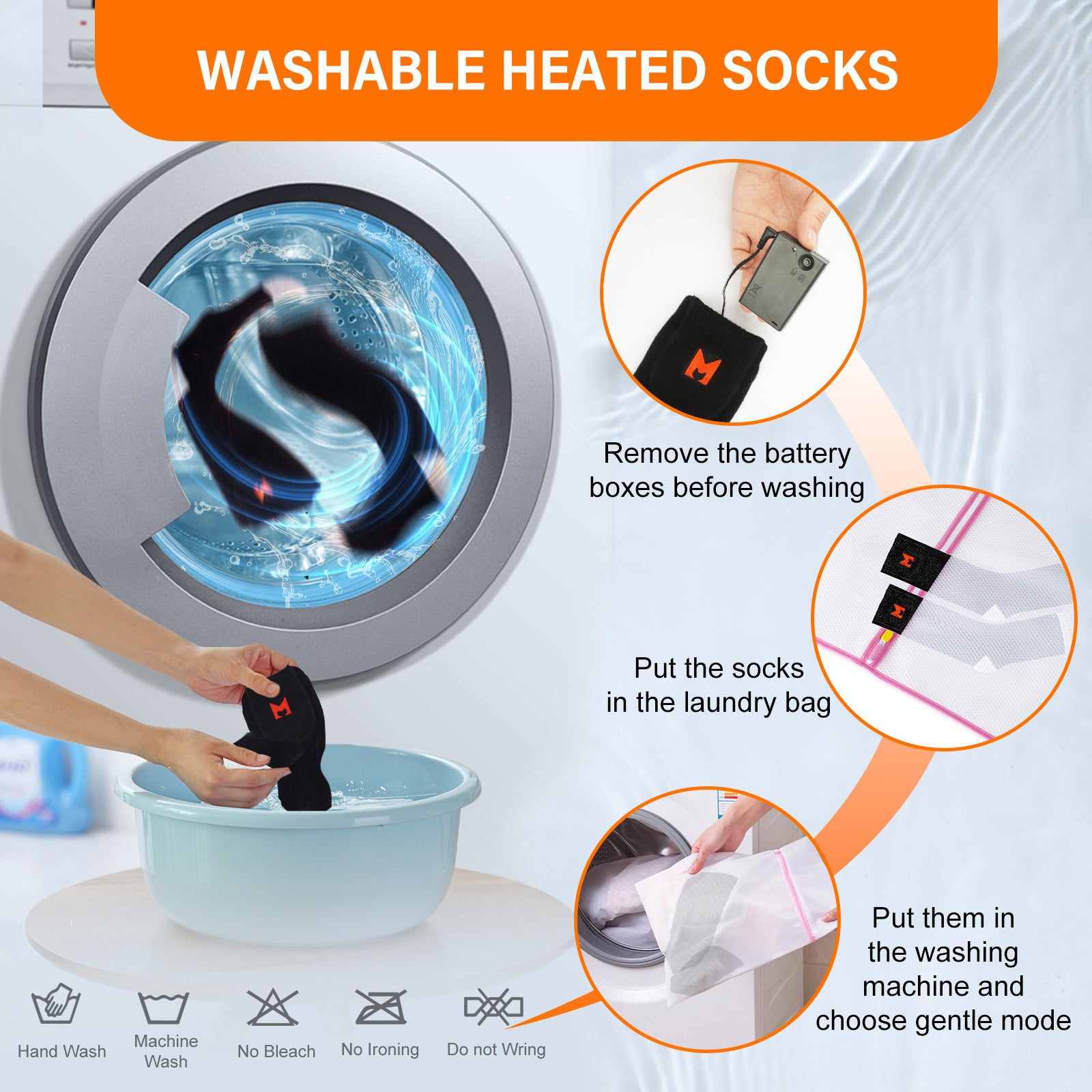 Battery Heated Socks（Black）