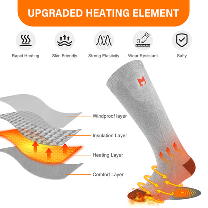 Battery Heated Socks（Gray）