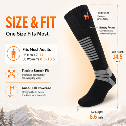 2026 Heated Socks-Black