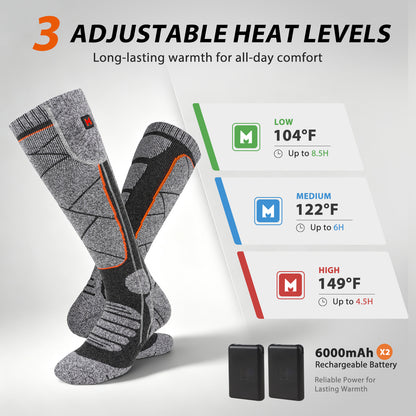 2026 Heated Socks-Gray
