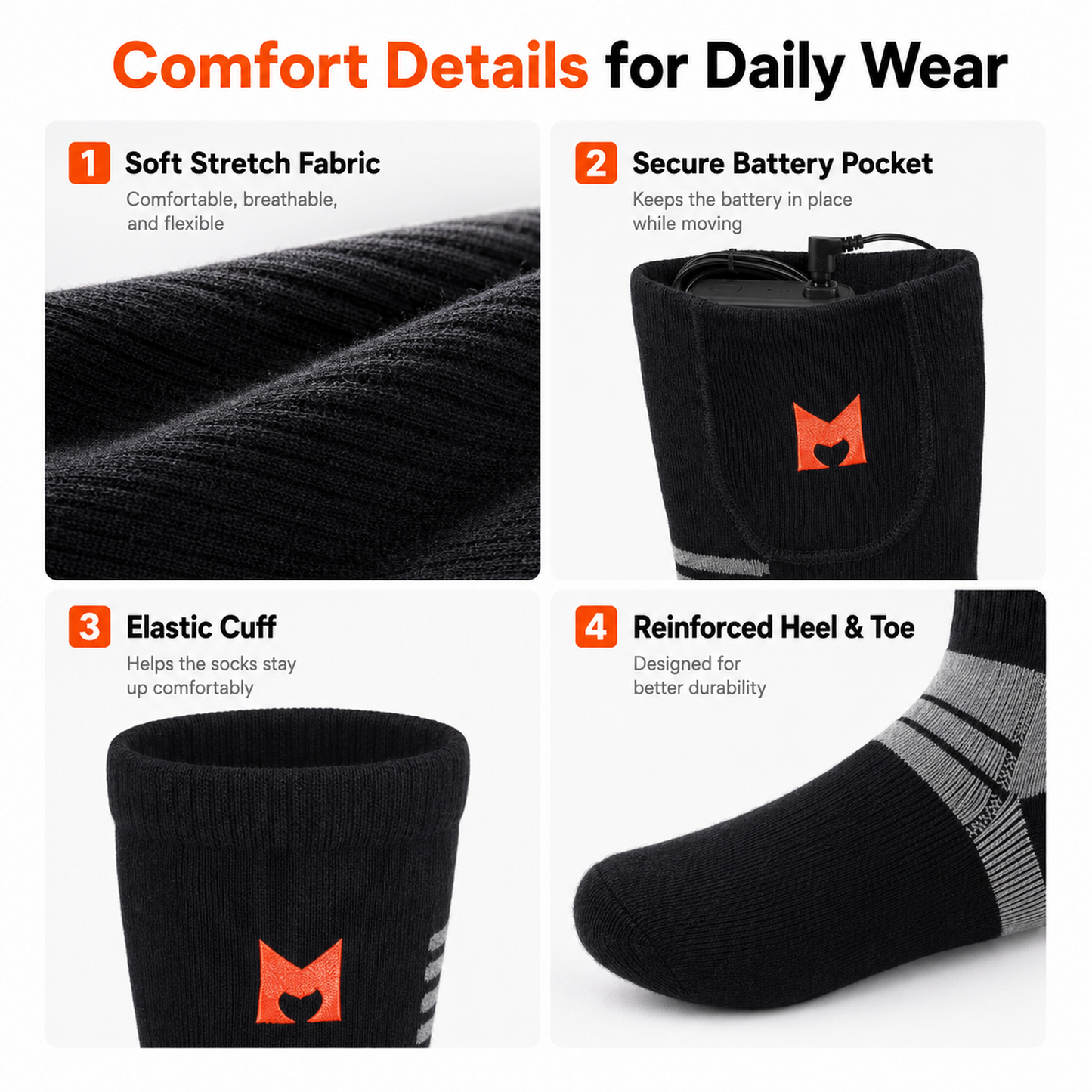 2026 Heated Socks-Black