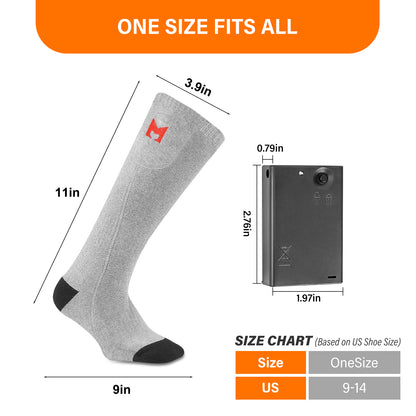 Battery Heated Socks（Gray）