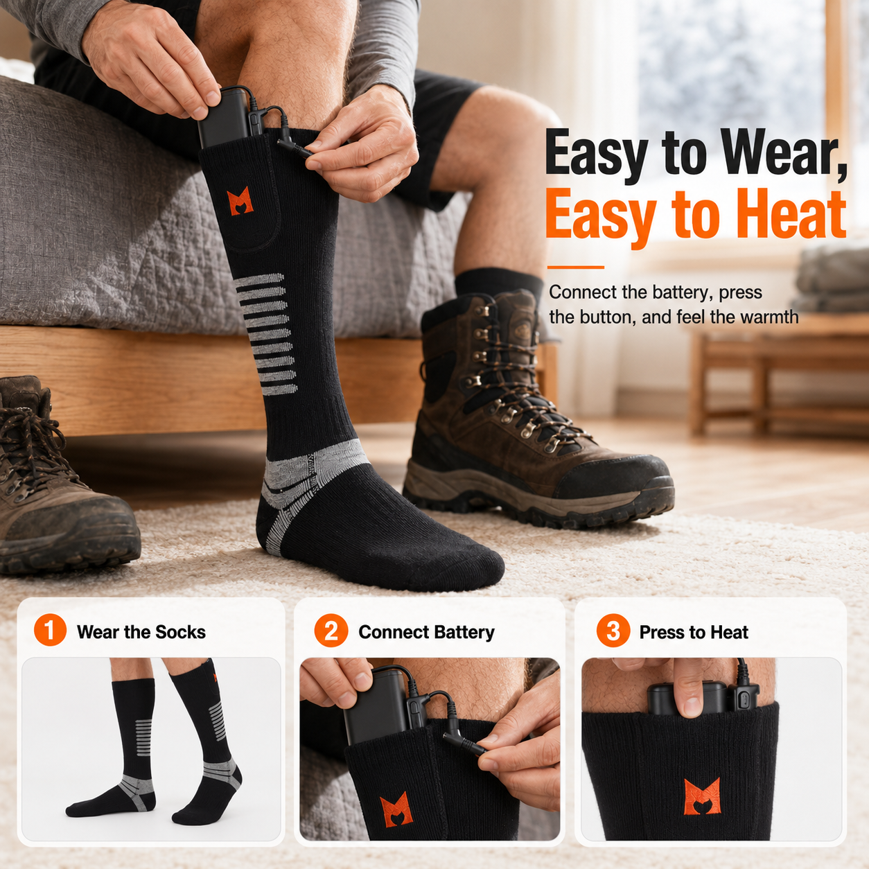 2026 Heated Socks-Black