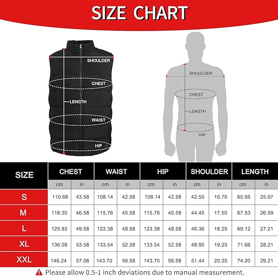 Heated Vest with 90% Down, 650 Fill Electric Heated Down Vest for Men Women 6 Heating Zone 3 Temperature Heating Vest