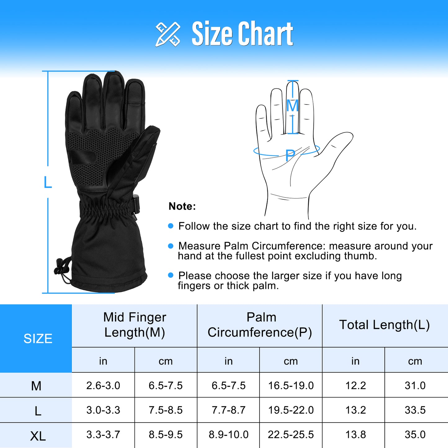 Rechargeable Heated Gloves