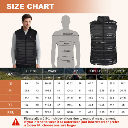 MRAWARM Lightweight Heated Vest – 6 Heating Zones