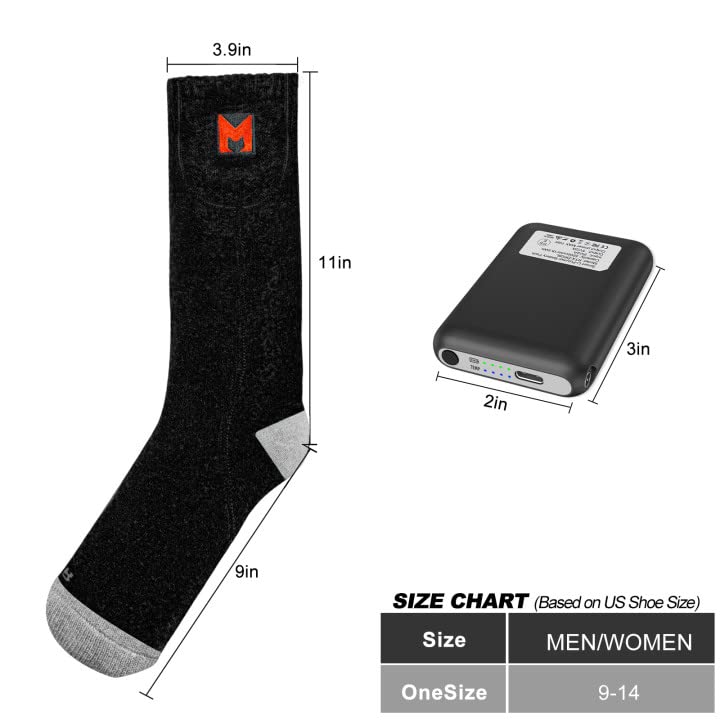 RECHARGEABLE HEATED SOCKS